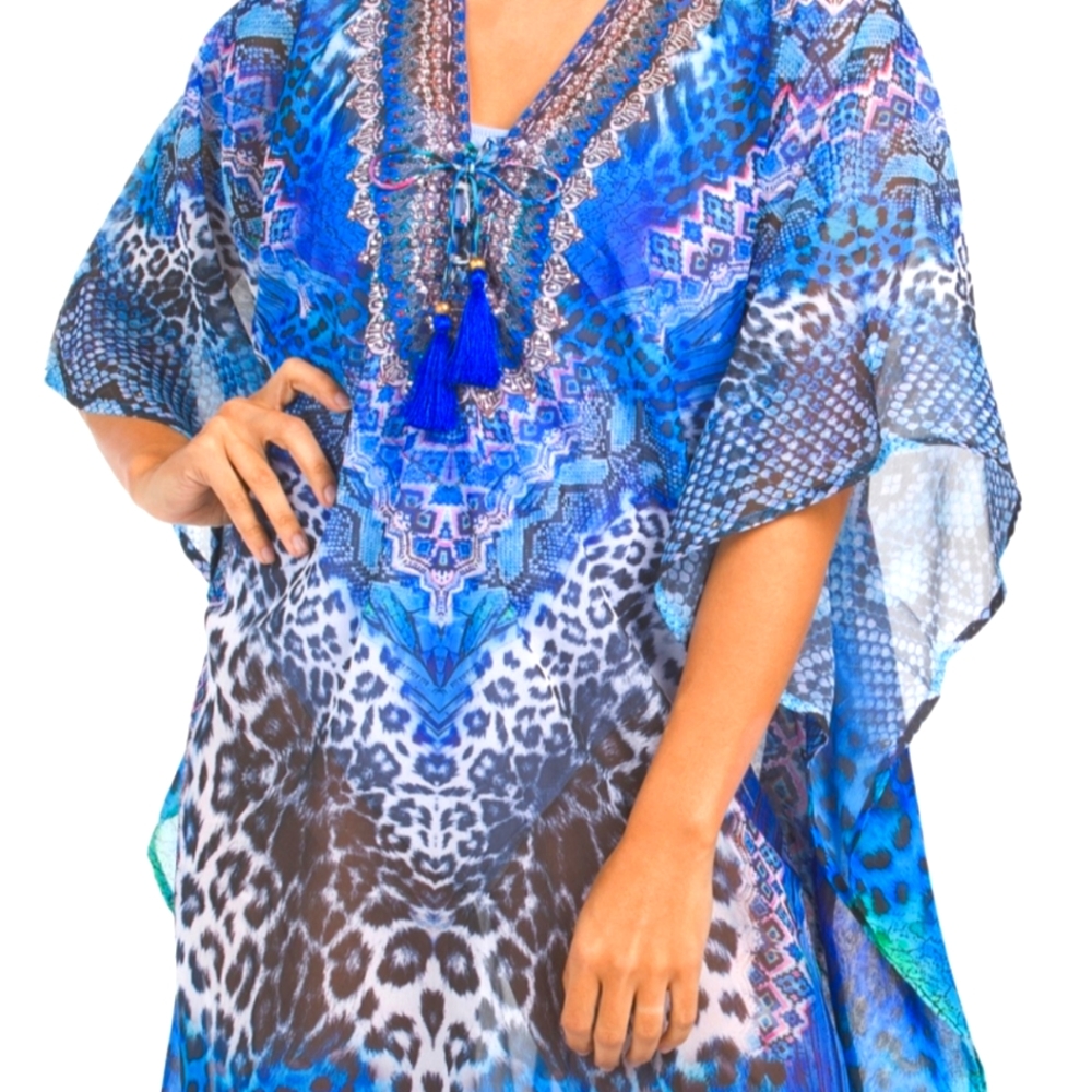 Brand new  - LA MODA CAT CAFTAN SWIM COVER-UP